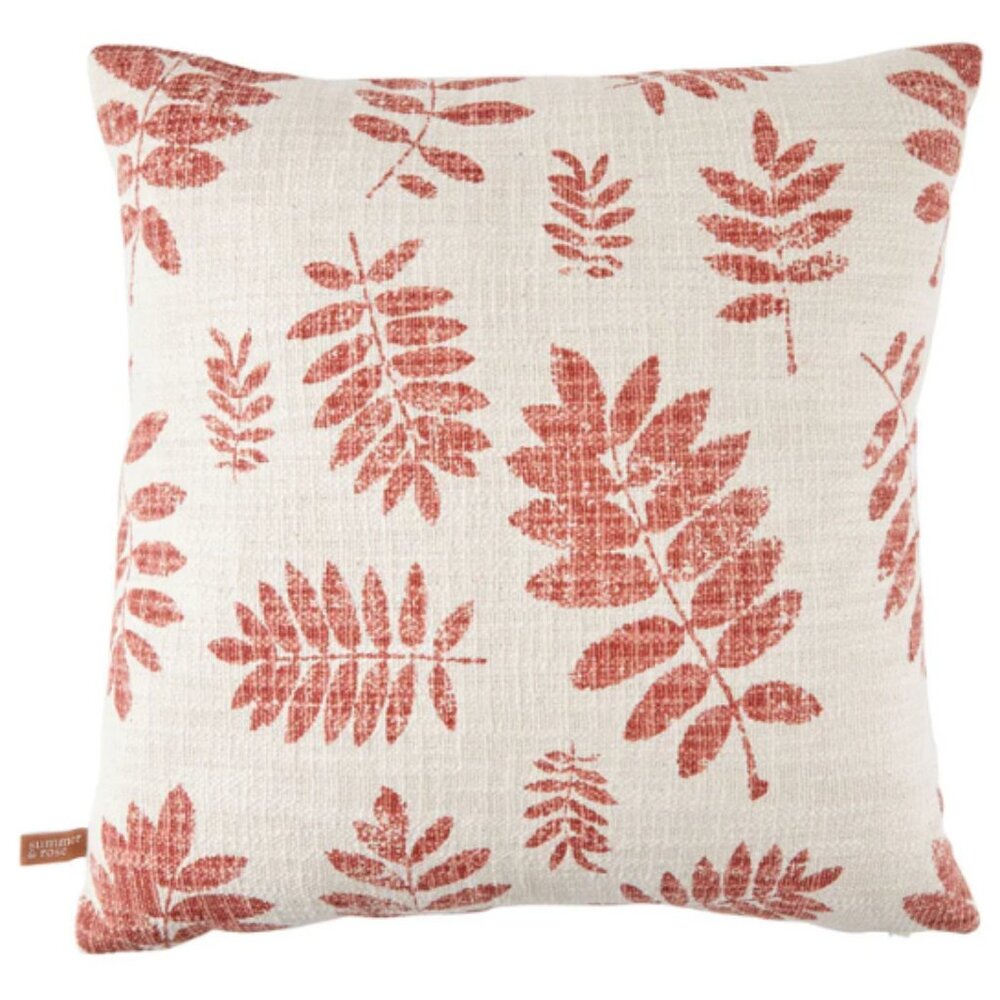 🙌 2/$55 Sold Out NIB Summer & Rose Palms Throw Pillow Color Natural / Red